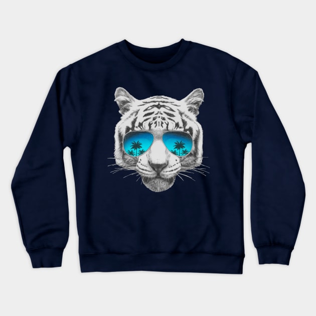 Tiger with sunglasses Crewneck Sweatshirt by AnimalsFashion